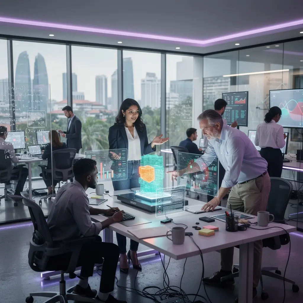 Professional business solutions illustration